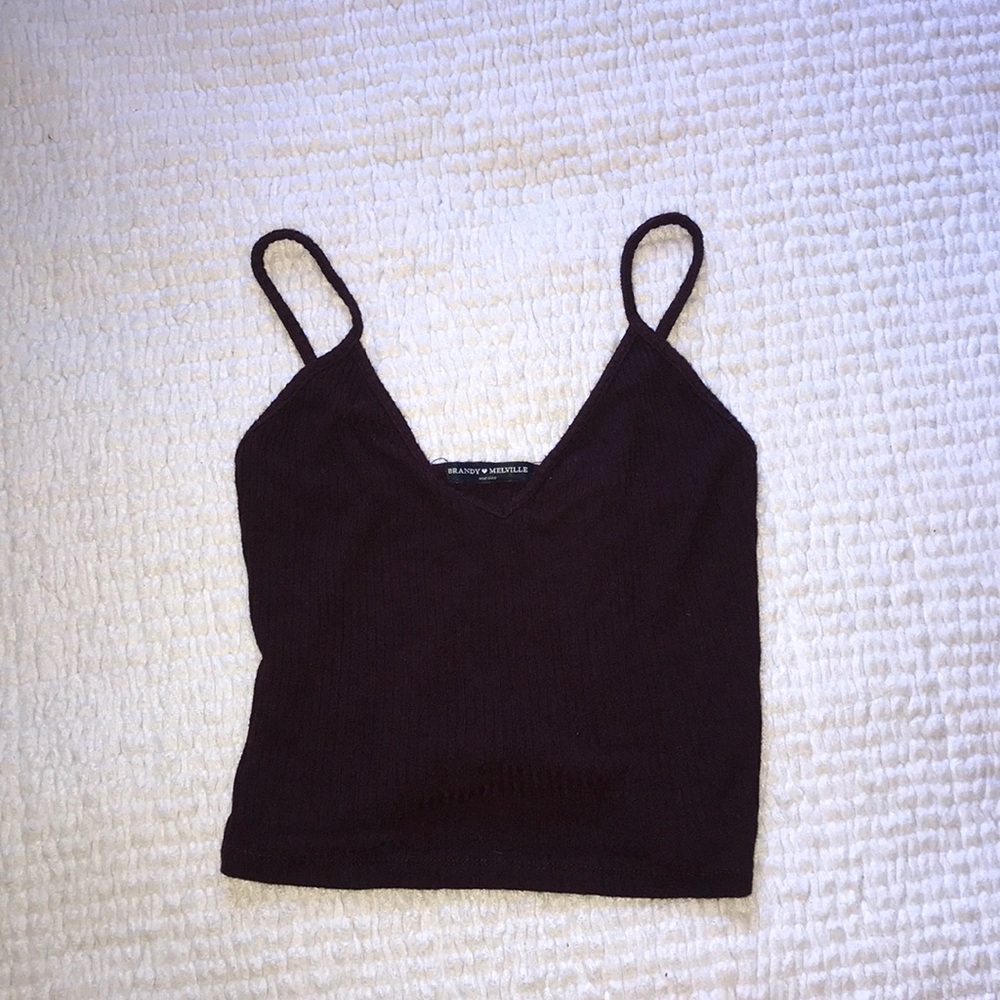 Brandy Melville Vneck Crop Top